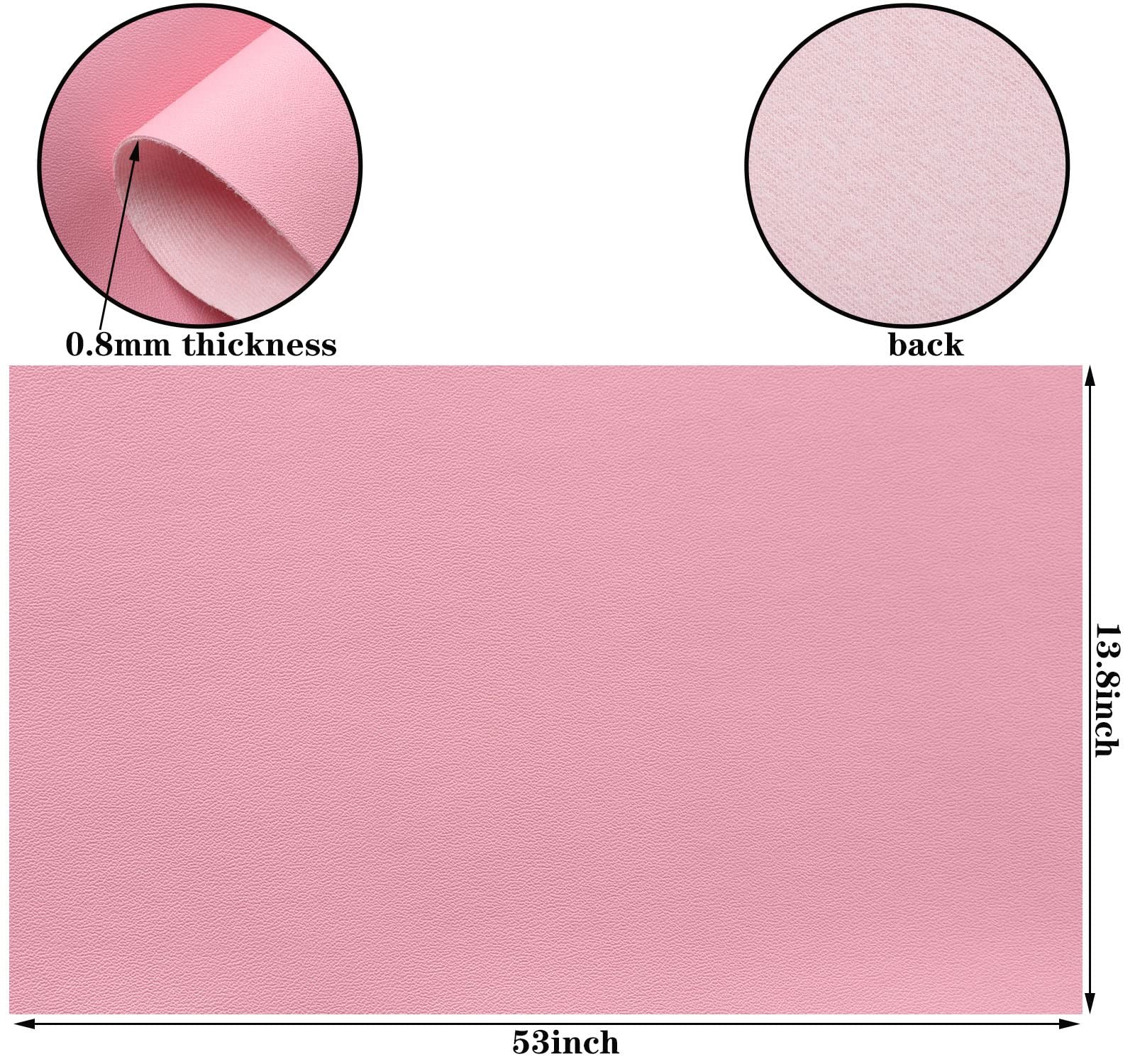Smooth Solid Color Faux Leather Sheets 13.8″X53″(35cmX135cm),Soft Faux Leathe…