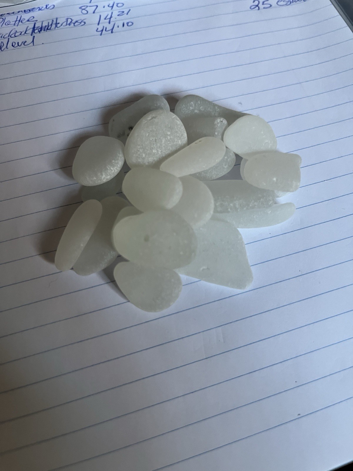 White Seaglass Lot Bonaire 2.4-2.9oz You Will Receive 1 Baggie 3.5”X2.5” Similar
