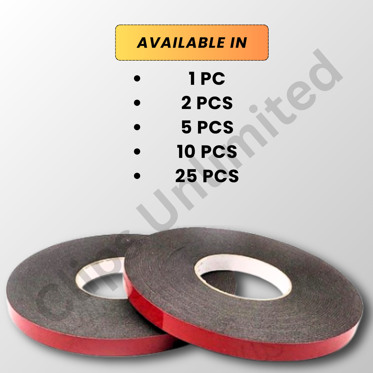 Double Sided Foam Tape 3/16 inch Width 54 feet Automotive Acrylic Adhesive Car
