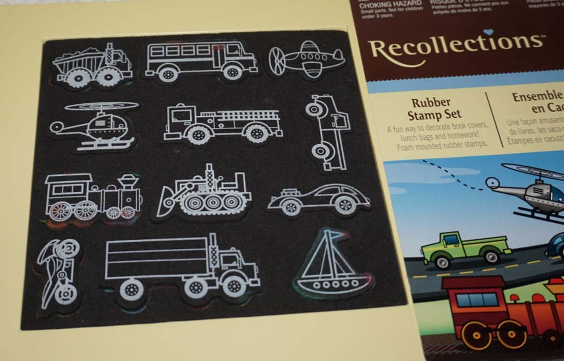 Reflections, “Vehicles”, Set of 12 Foam Mounted Rubber Stamps in varying sizes