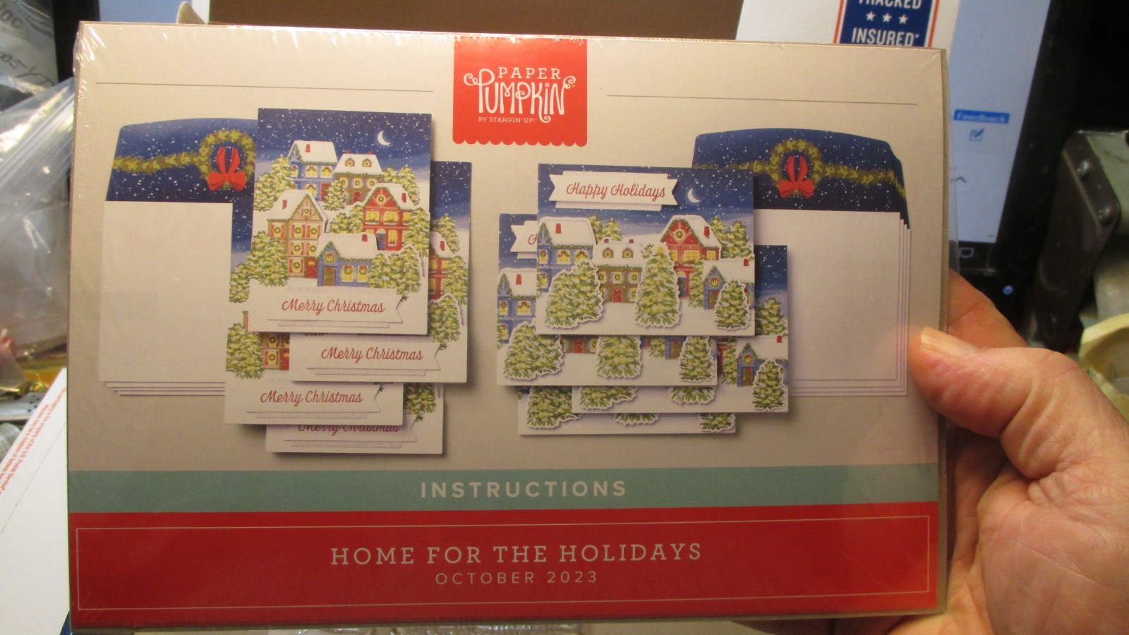 Stampin Up HOME FOR THE HOLIDAYS Oct 2023 Paper Pumpkin Kit NEW but opened box