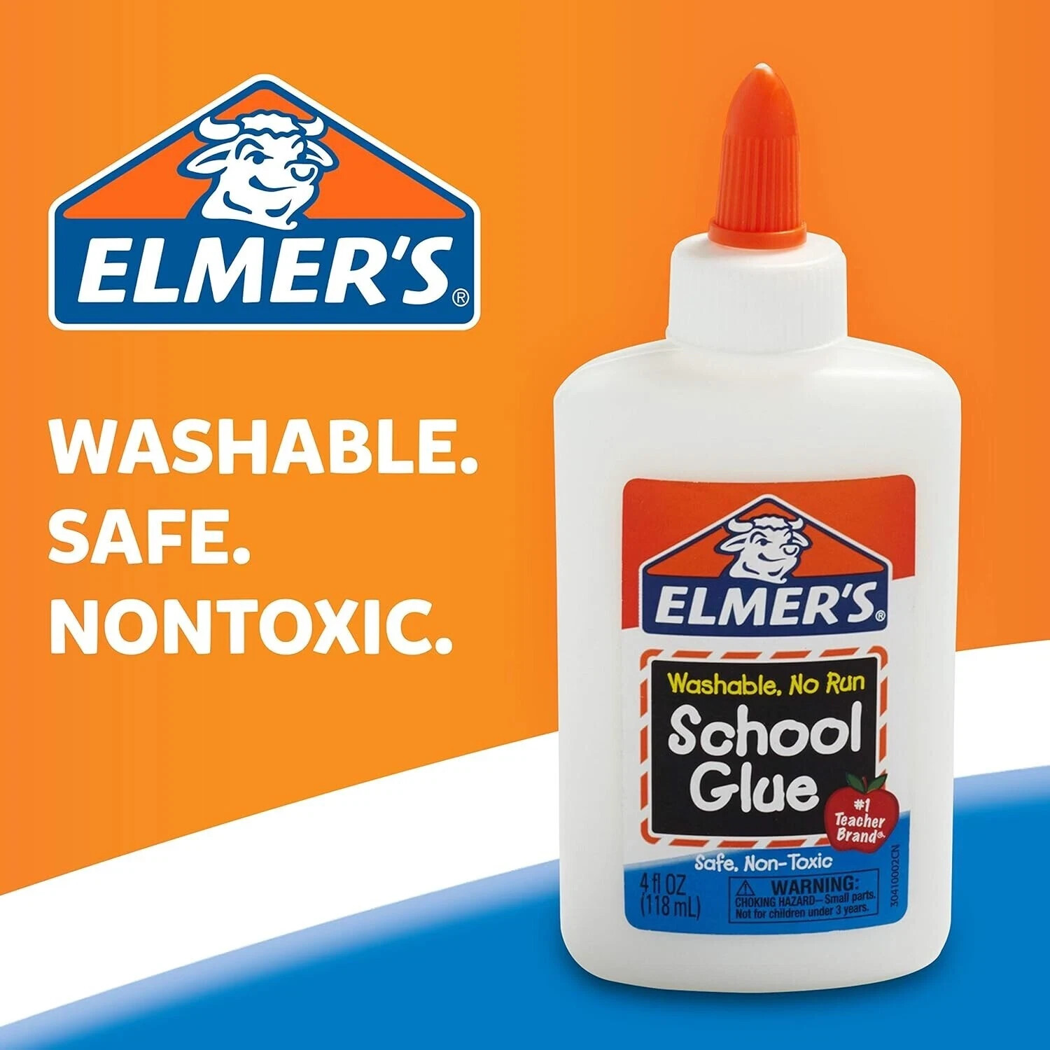 Elmer’s Liquid School Glue, Washable, 4oz. 1 Count 2,3,4,5,6,8,10,12 PACK Choose