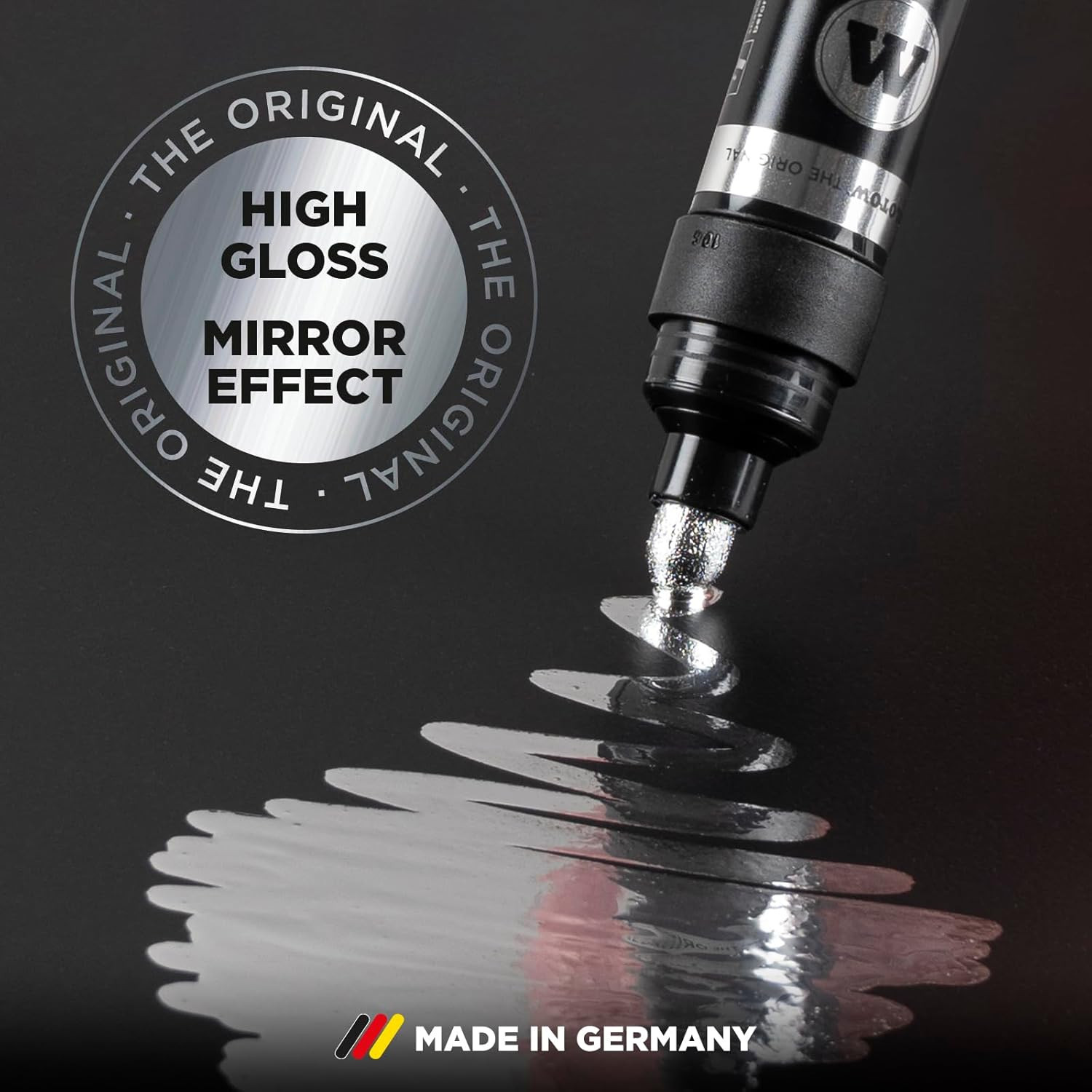 Molotow Liquid Chrome Alcohol-Based Refill, 30Ml Bottle, 1 Each