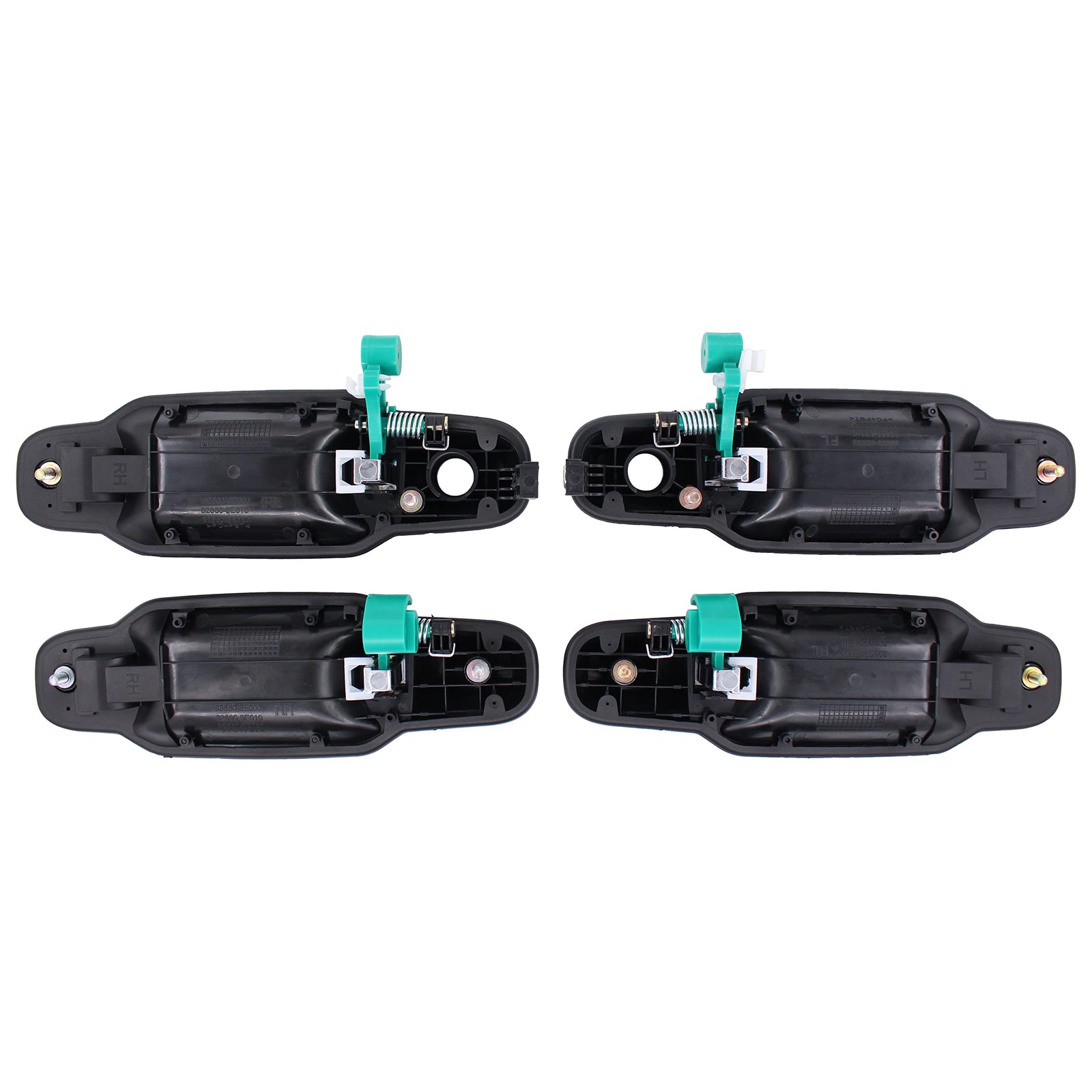 Exterior Door Handles for Kia Sorento 2003-2009 Outer Front Rear Left Black