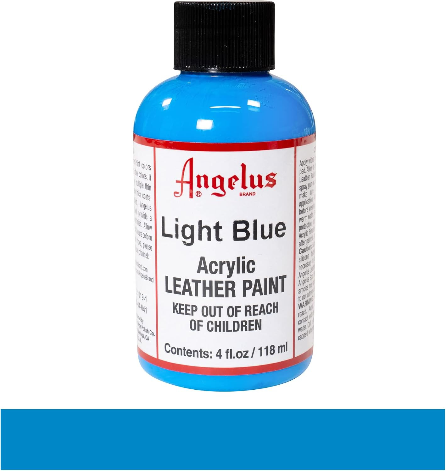 Angelus Acrylic Leather Paint-4Oz.-Light Blue