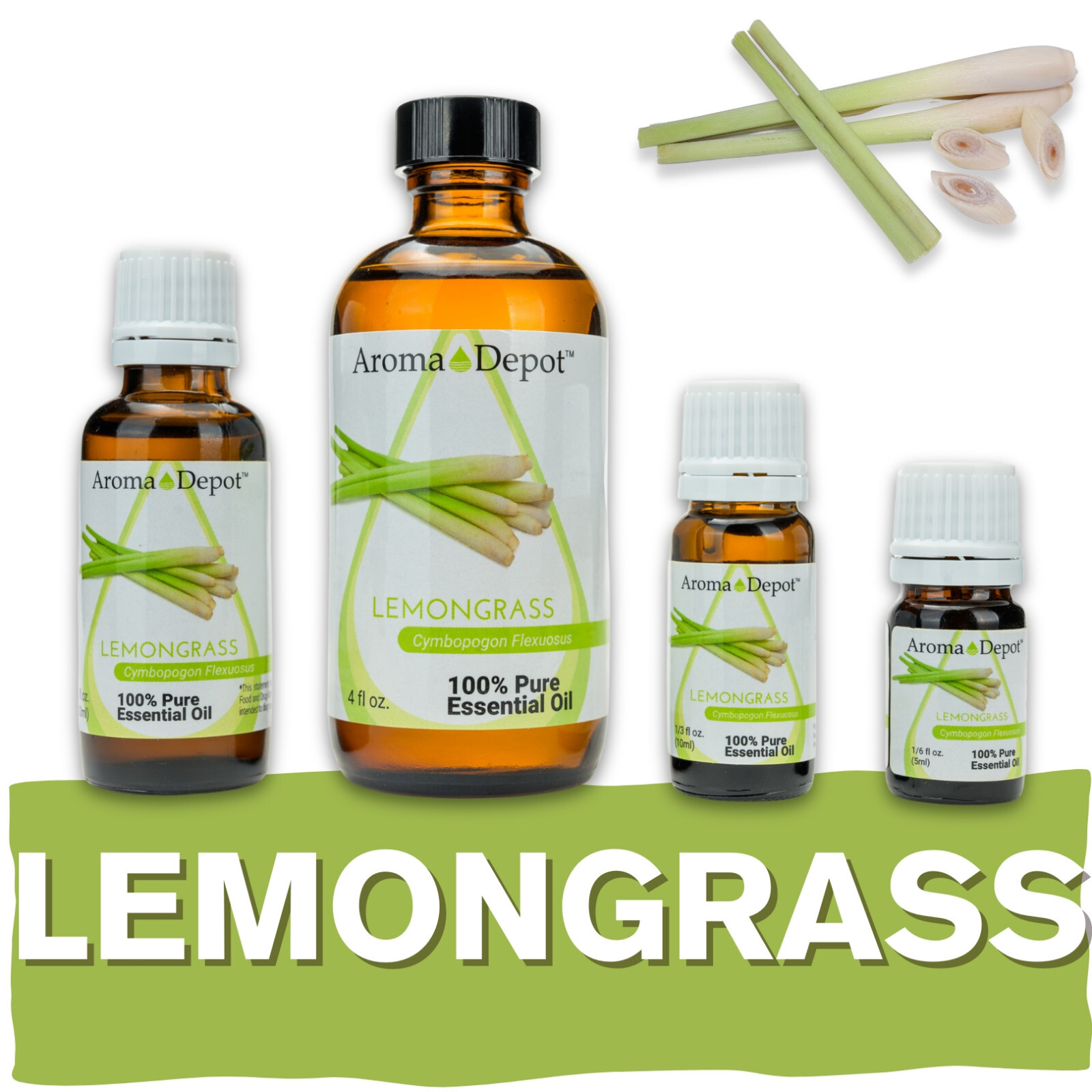 Lemongrass Essential Oil Therapeutic Grade 100% Pure Natural Aceite Esencial