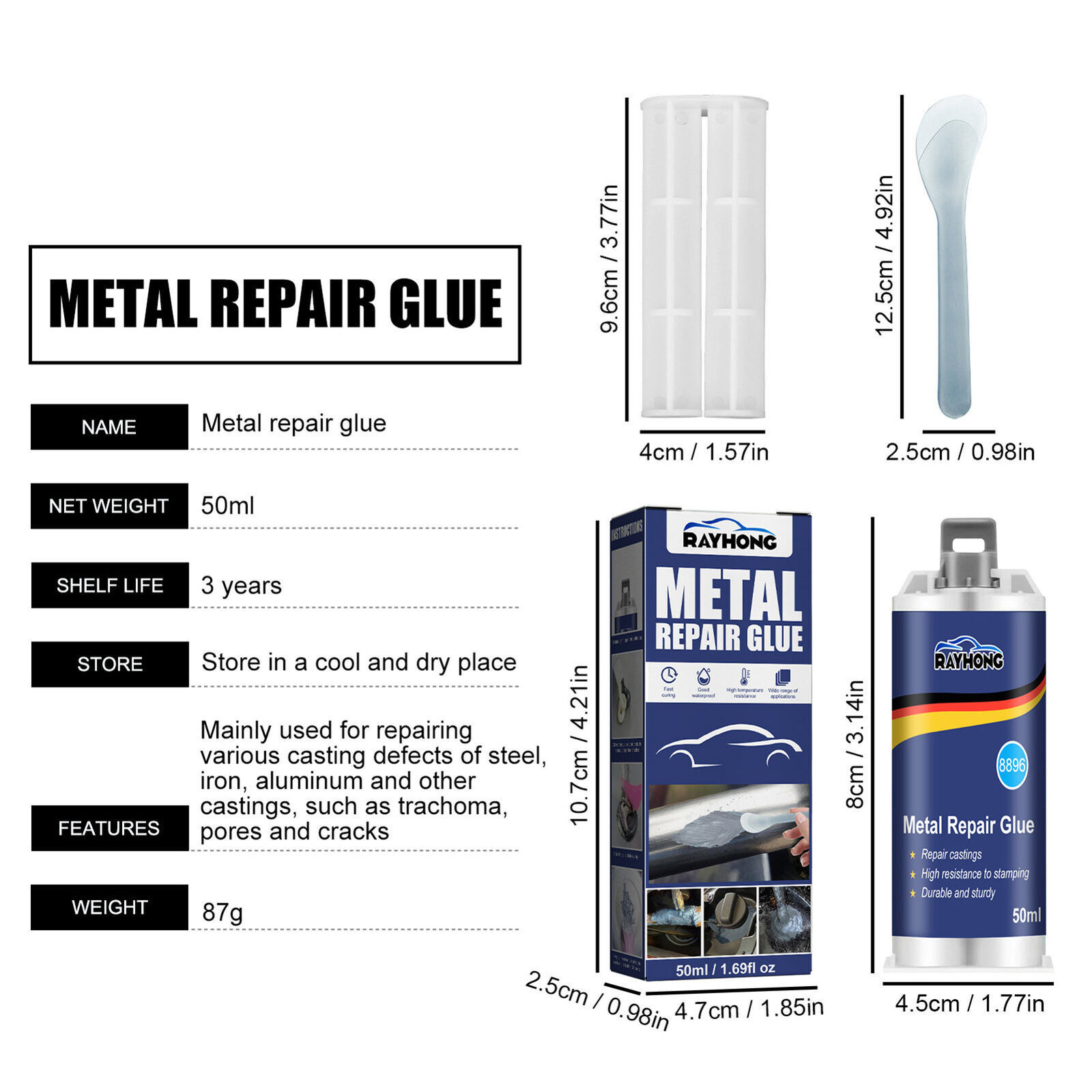 Metal Repair Glue Casting High Temperature Resistant Liquid Metal Welding Filler