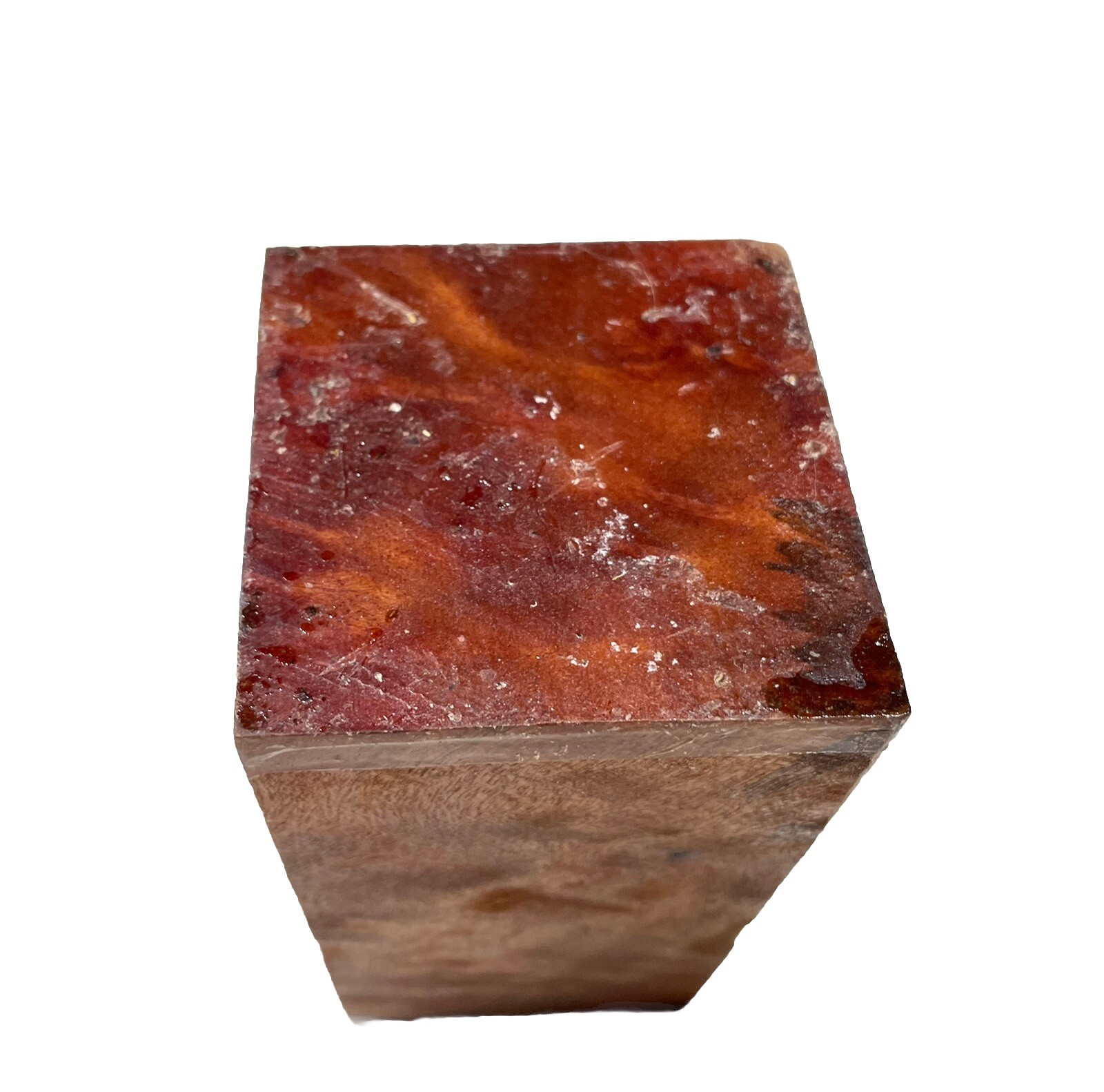 Camphor Burl wood turning blank 2-5/8″ x 2-5/8″ x 5-5/8″ (b33) Dried