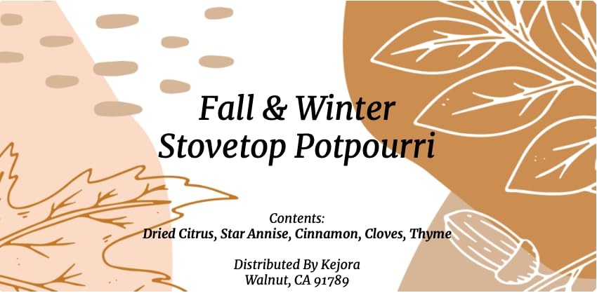 Autumn Simmering Potpourri- Citrus, Clove, Cinnamon, Star Anise, Thyme Fall &
