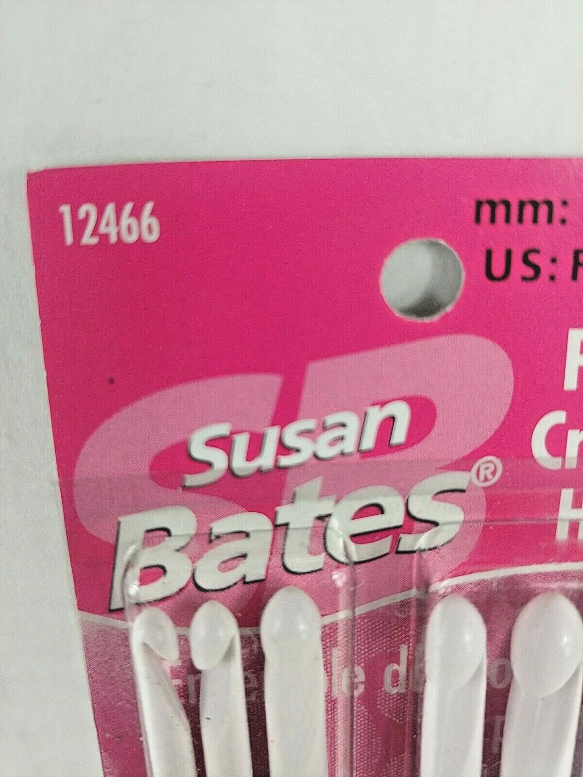 Susan Bates Plastic Crochet Hooks ~ 6-Count Set ~ US F5 – K10.5 ~ mm: 3.75 – 6.5