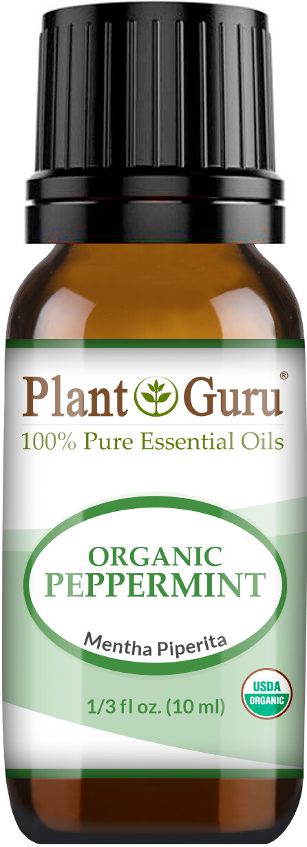 Organic Peppermint Essential Oil 10ml USDA Certified Therapeutic Grade 100% Pure