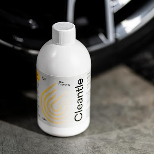 Tire Dressing – Deep Black Finish & Clean Satin Sheen for Rubber Tires – Water