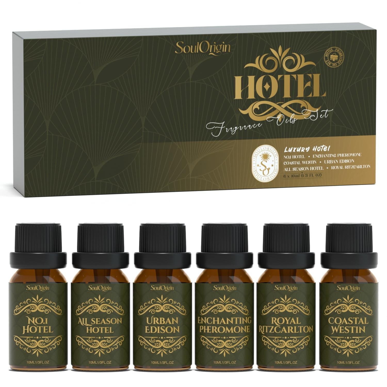 Soulorigin Hotel Diffuser Oils Gift Set, 0.3 Fl Oz (Pack of 1),