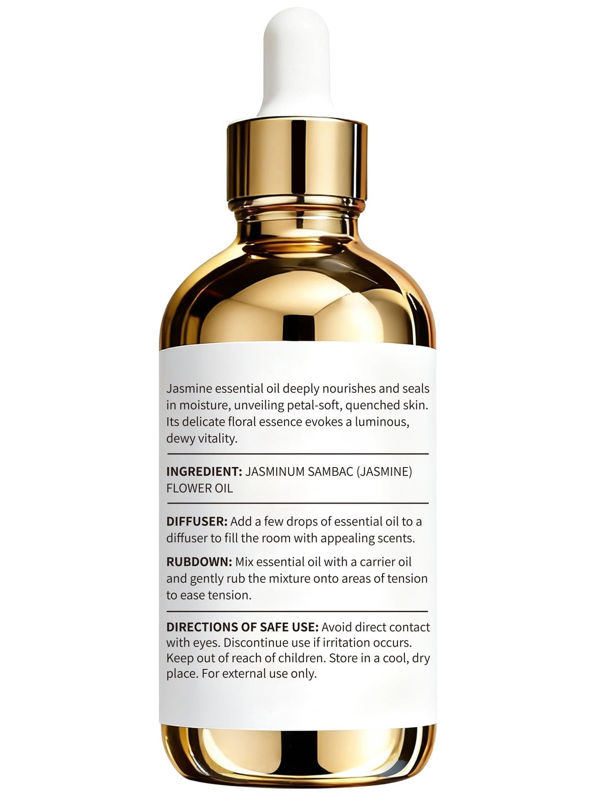 100% Pure Jasmine Essential Oil 4 fl oz – Oils 4 Fl Oz (Pack of 1)