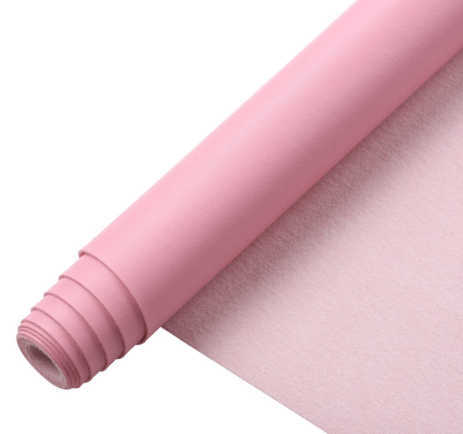 Smooth Solid Color Faux Leather Sheets 13.8″X53″(35cmX135cm),Soft Faux Leathe…