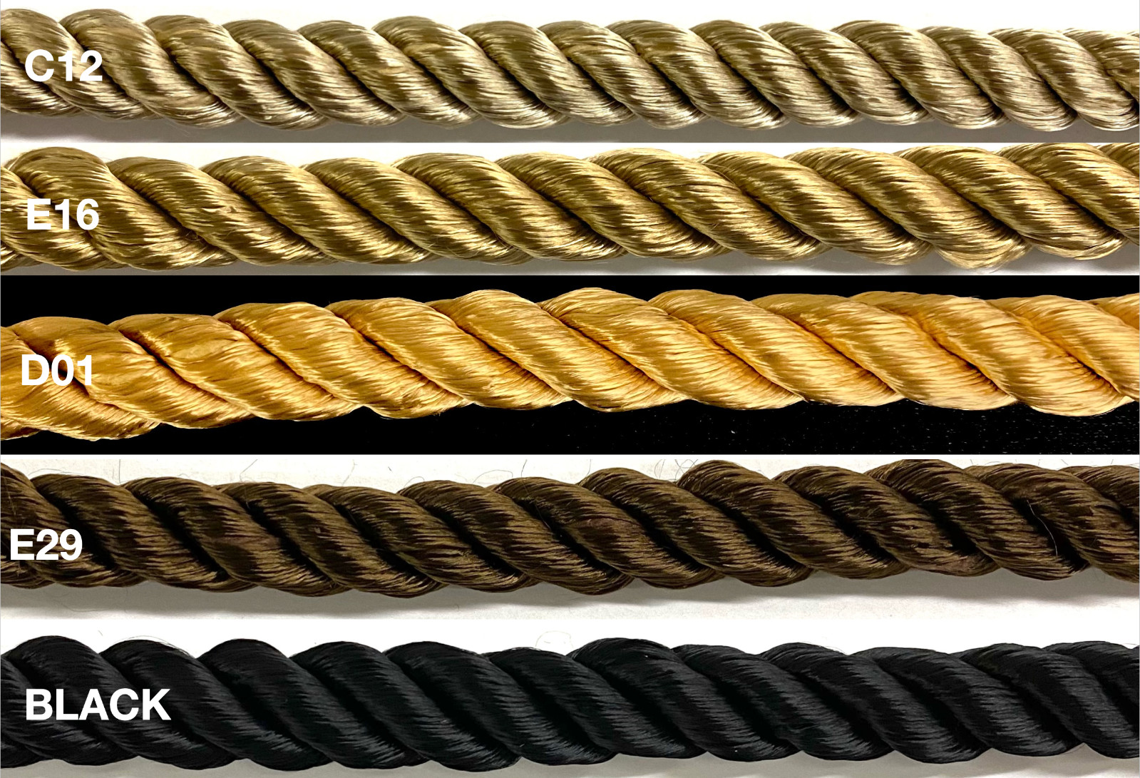 3/8″ Twist Cord Rope Trimming – 8 Continuous Yards – MADE IN USA!