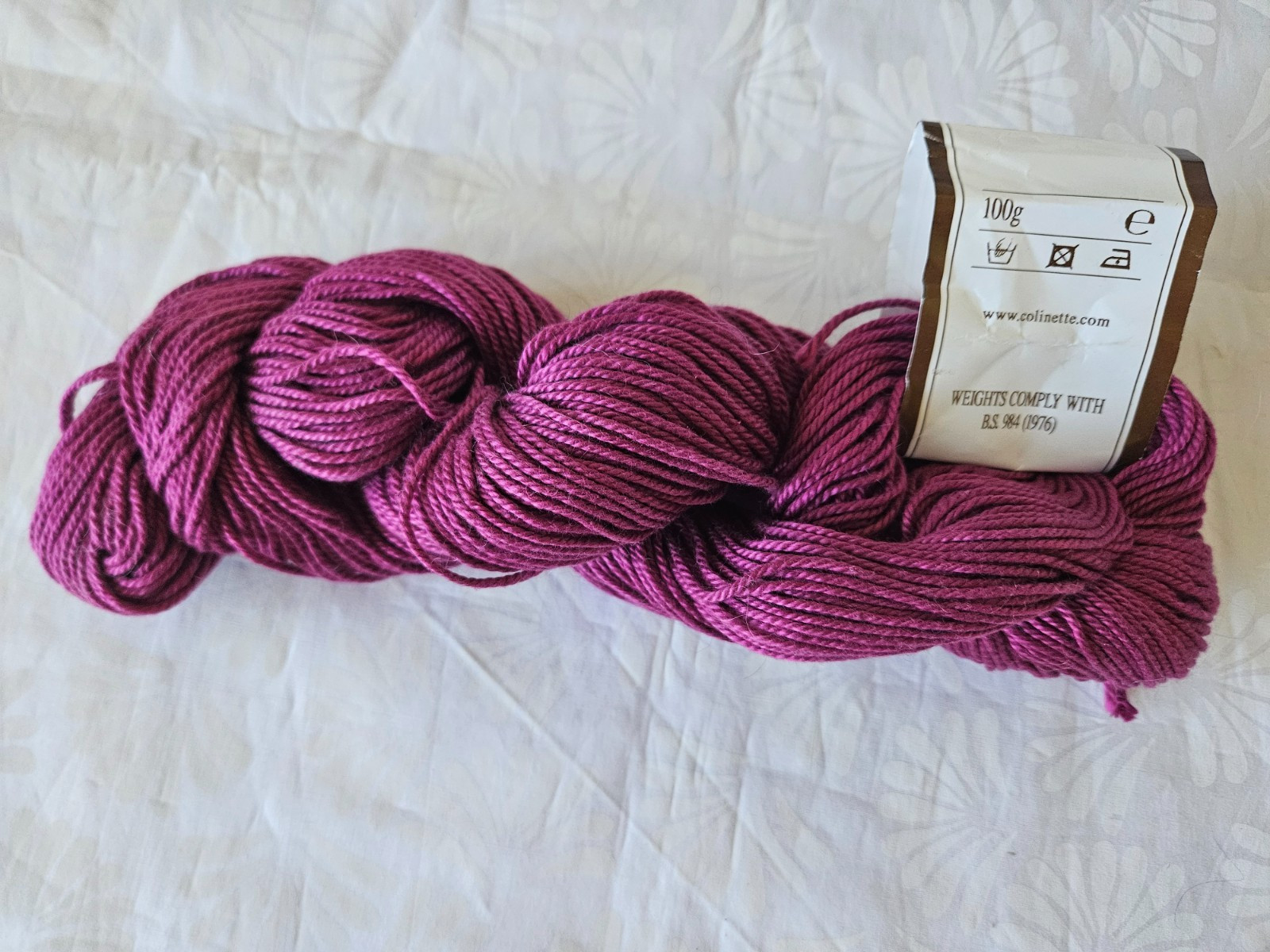 2 Skeins Colinette Hand Dyed Yarn – Vintage Wales – Fiber Unknown –