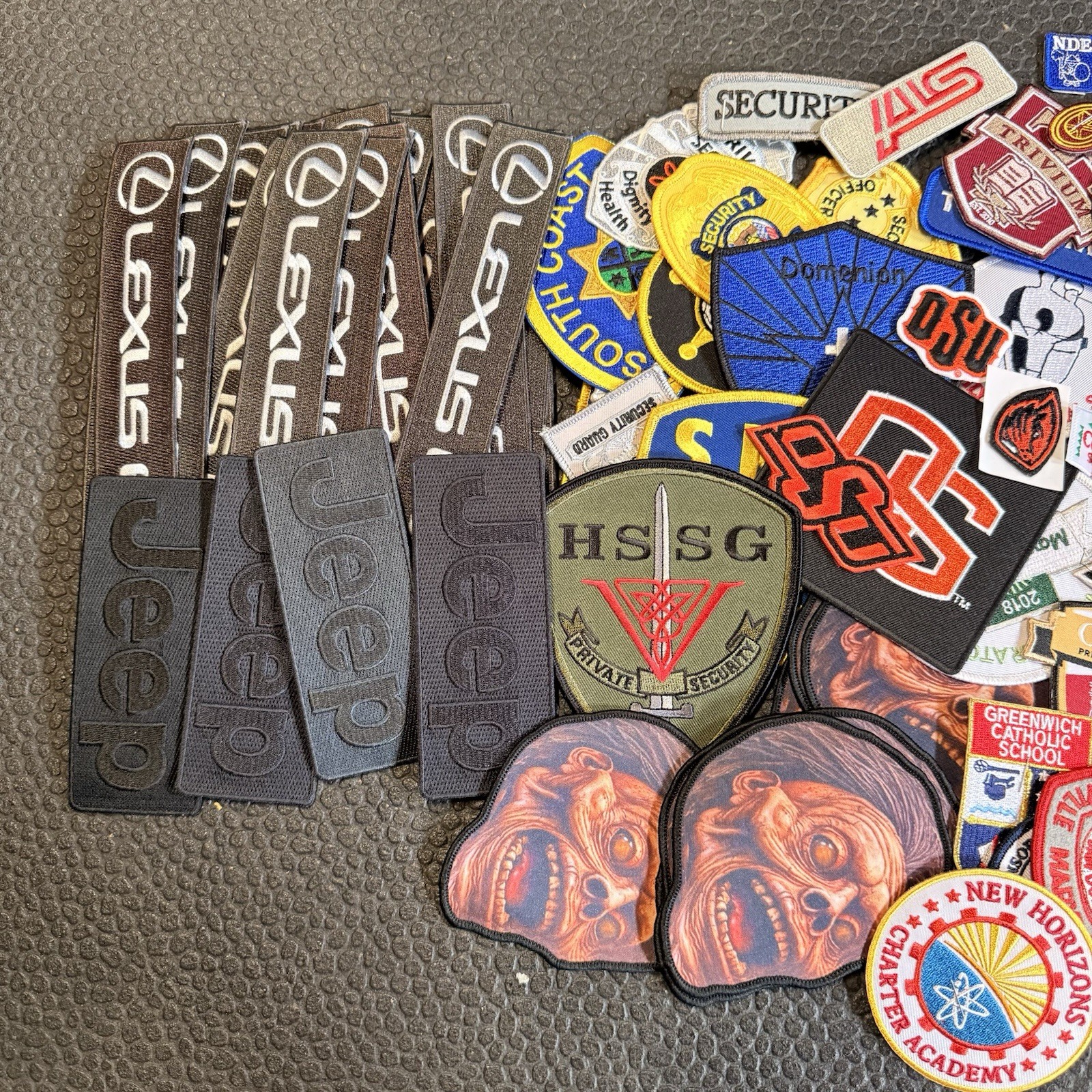 Bulk Patch Lot 130+ Mixed Embroidered Woven Automotive Sports College novelty
