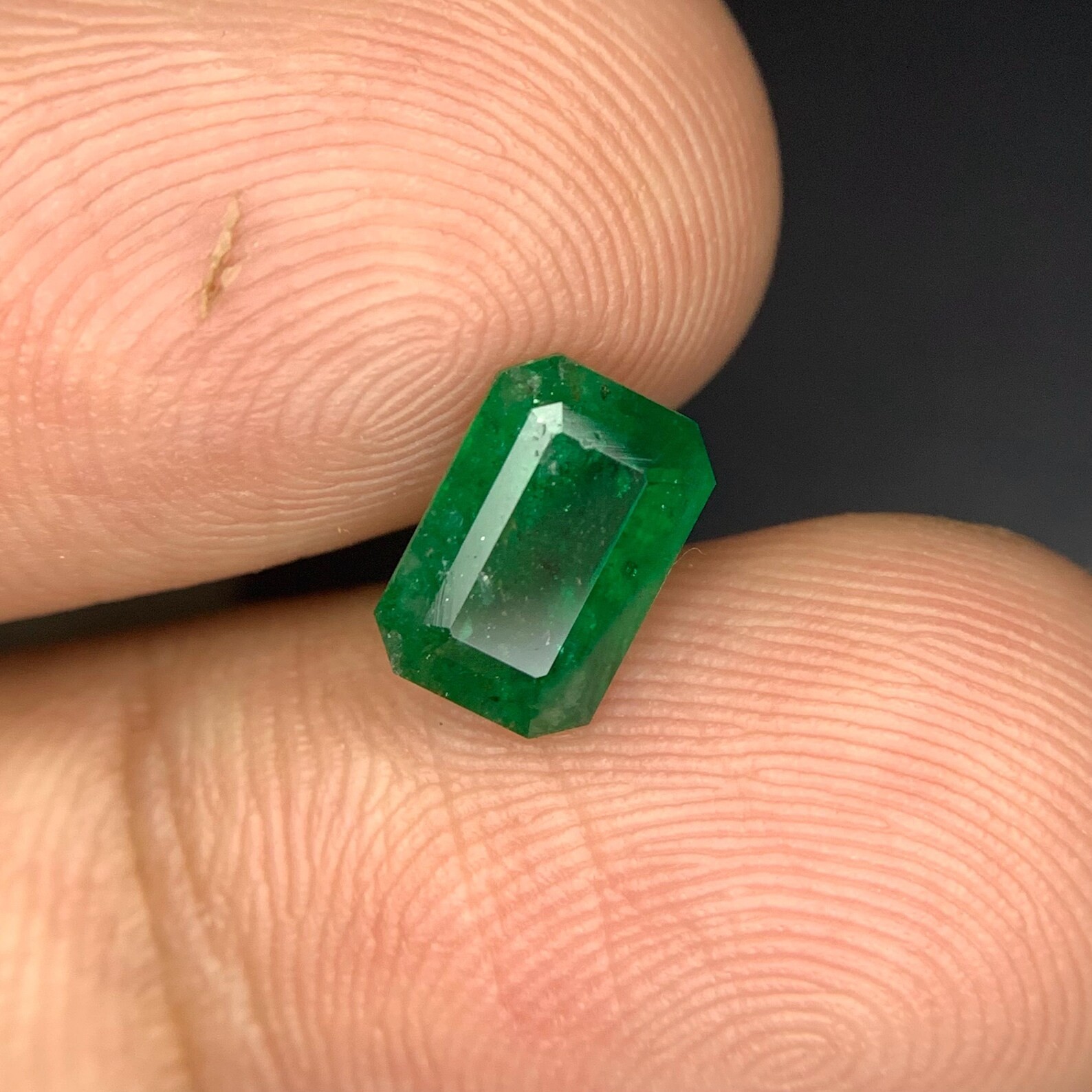 1.05 Carat Natural Emerald Octagon Cut 7×5 MM Loose Gemstone For Jewelry