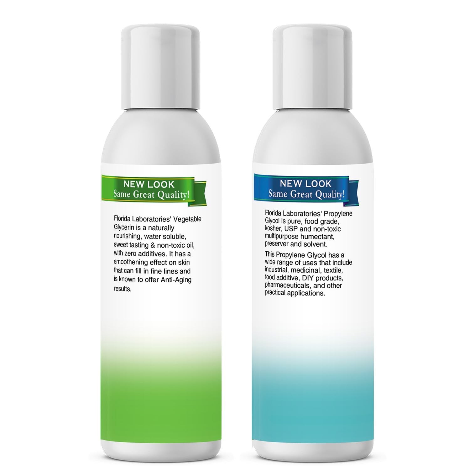 2-4oz Vegetable Glycerine & Propylene Glycol USP Kosher VG PG 99.9% Pure Food…