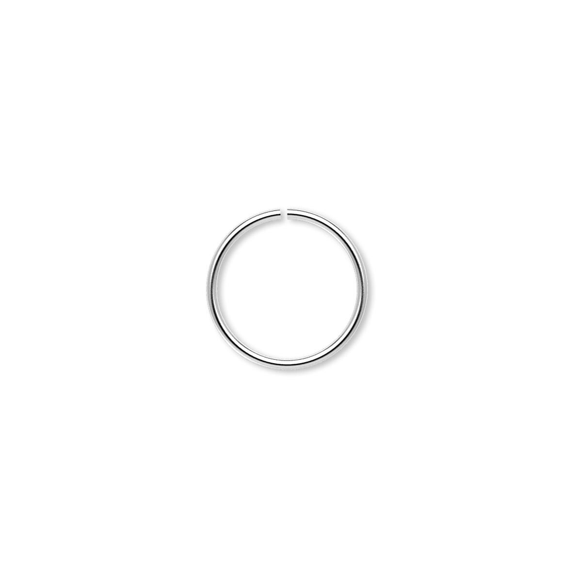 100 Silver Plated Brass 20 Gauge 12mm Round Jumprings with 10.4mm ID
