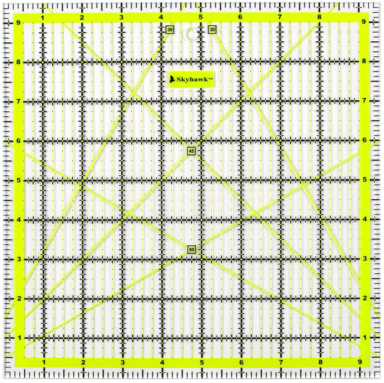 Acrylic Quilting Quilter’s Ruler Combo Pack of 2 – (24″ x 6.5″ and 9.5″ x 9.5″)