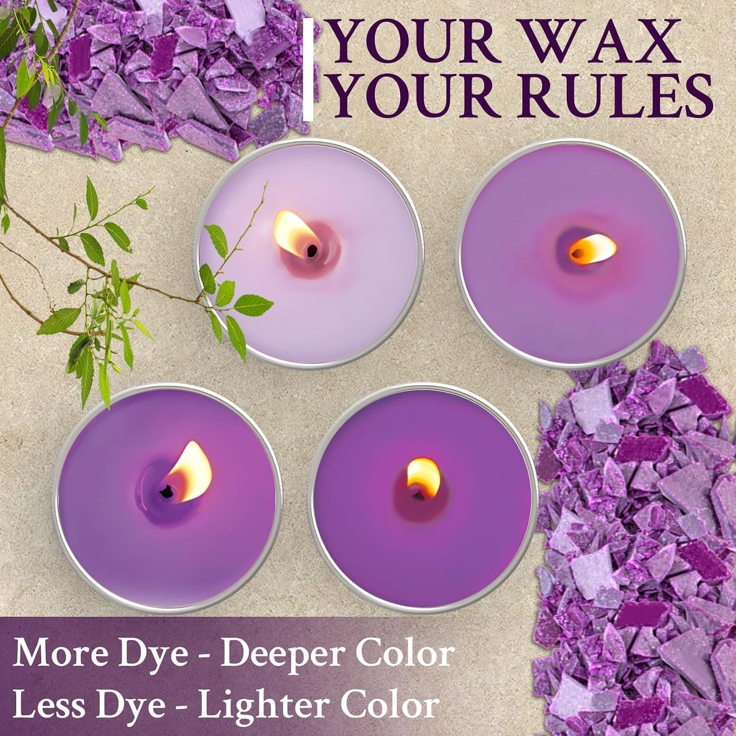 Candle Dye for Soy Wax Candle Making 16 Vibrant Colors Wax Dye Wax Coloring Dye