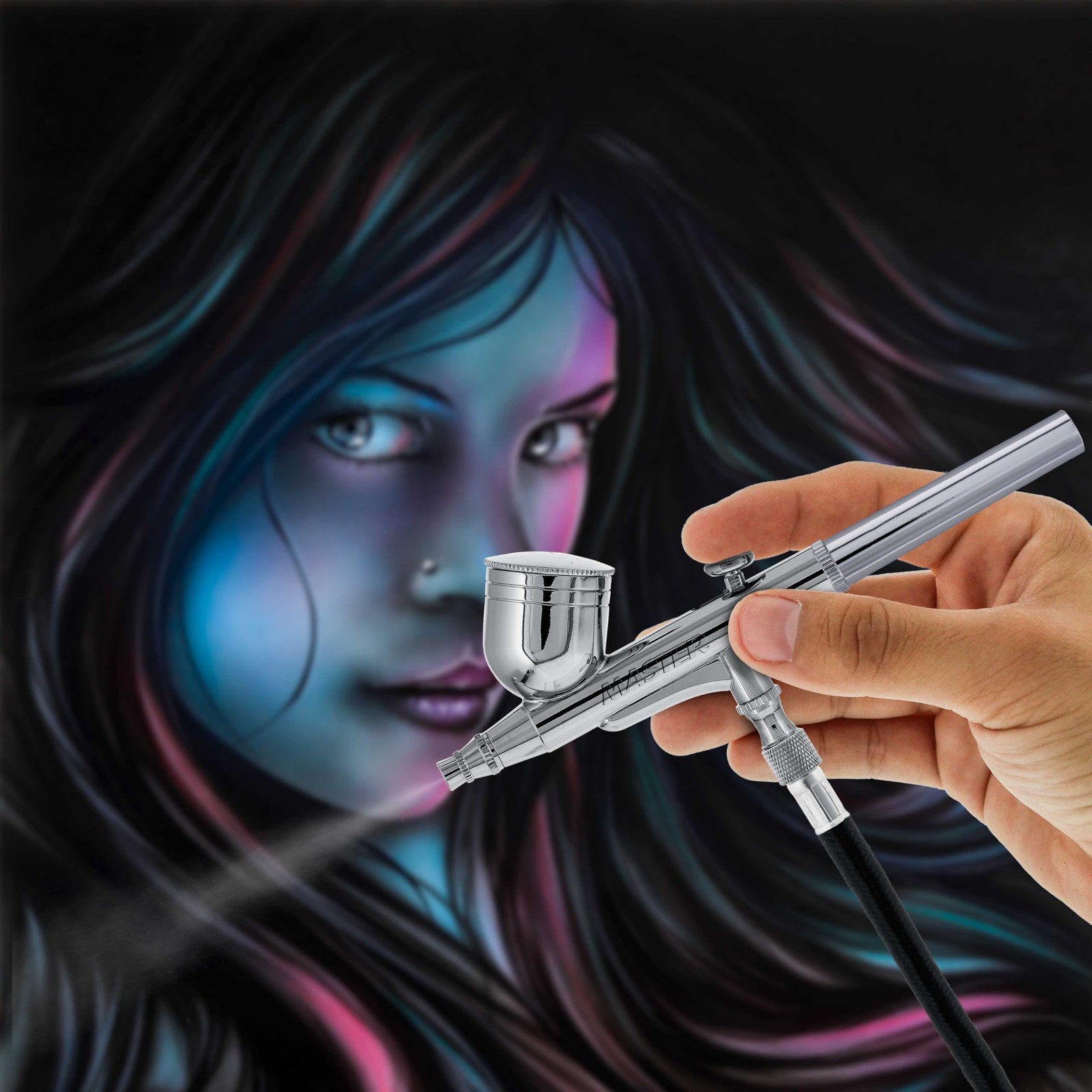 G22 MultiPurpose DualAction Gravity Airbrush Gun Set 0.3mm Tip 1/3 oz