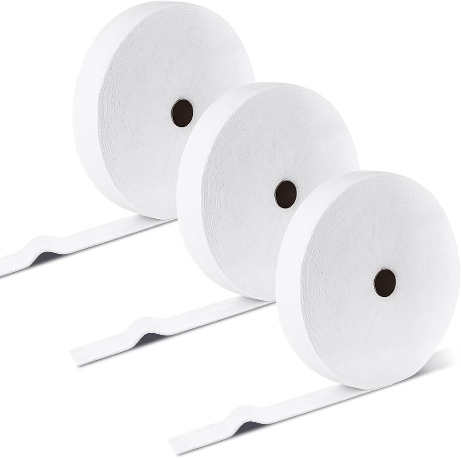 3 Rolls Jelly Roll Batting Strips for Rugs 2 1/4 in Cotton Blend Batting on a…