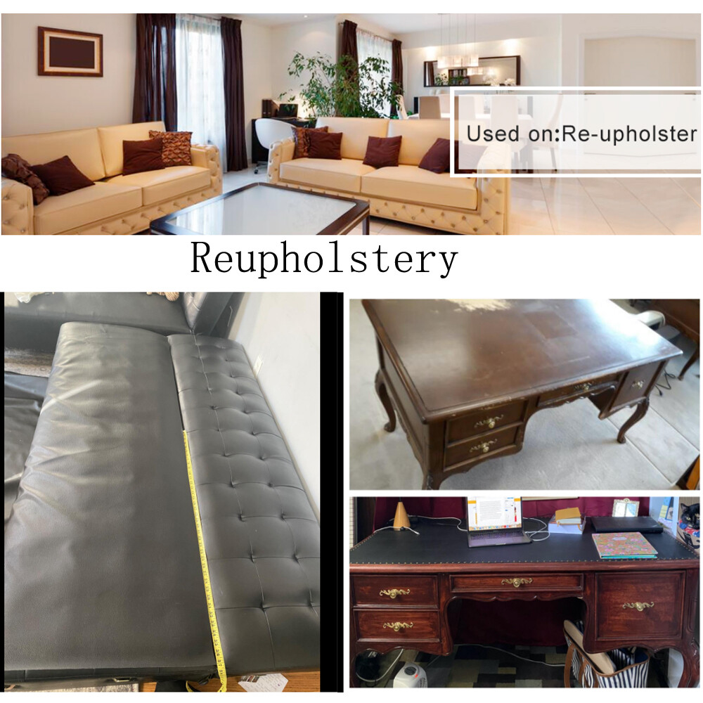 Upholstery Synthetic Leather Sheets Anti-UV for Boat,Car DIY Renovate 55″ Wide