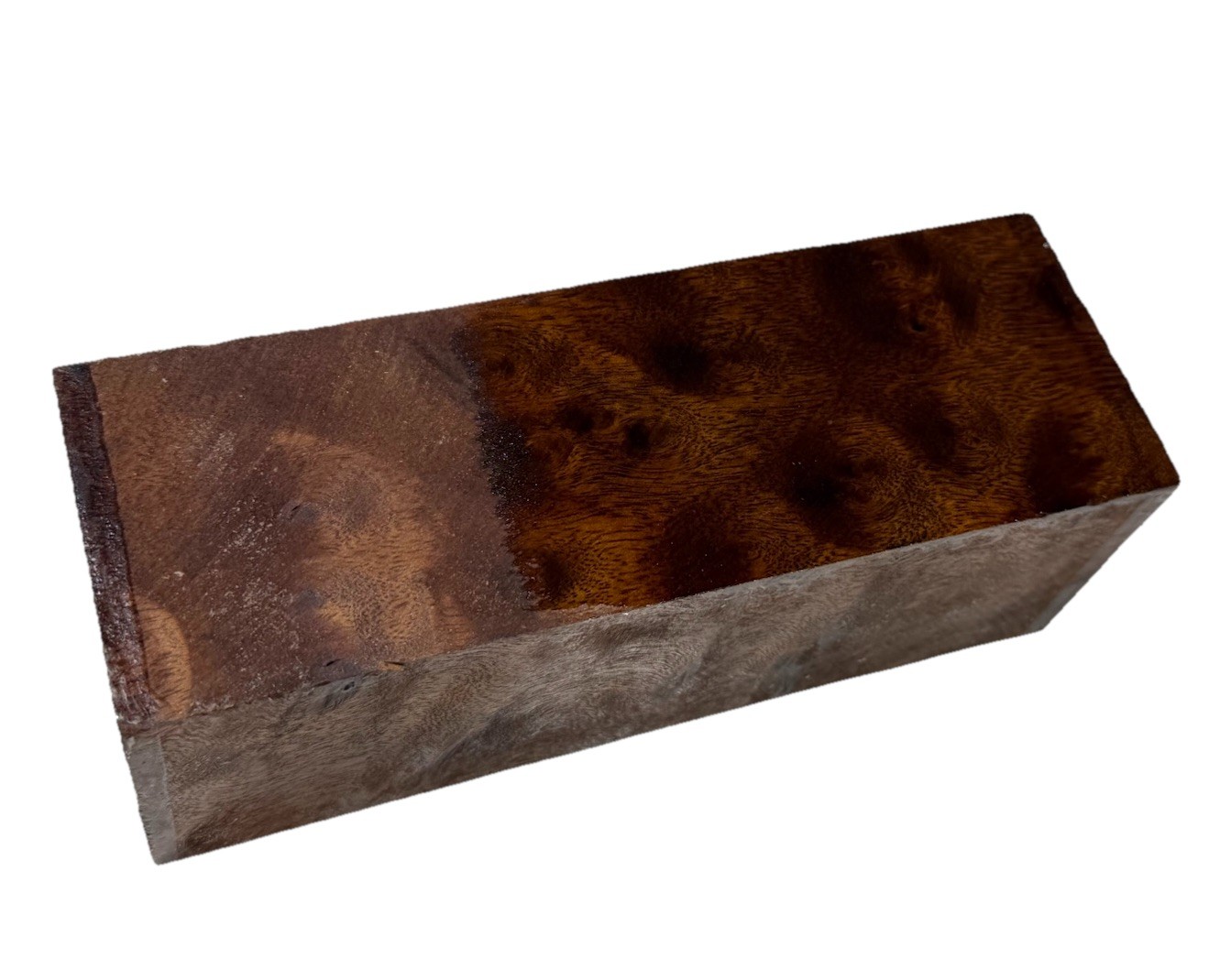 Camphor burl wood turning blank 2-5/8″ x 2-5/8″ x 7-1/2″ (d66) Dried