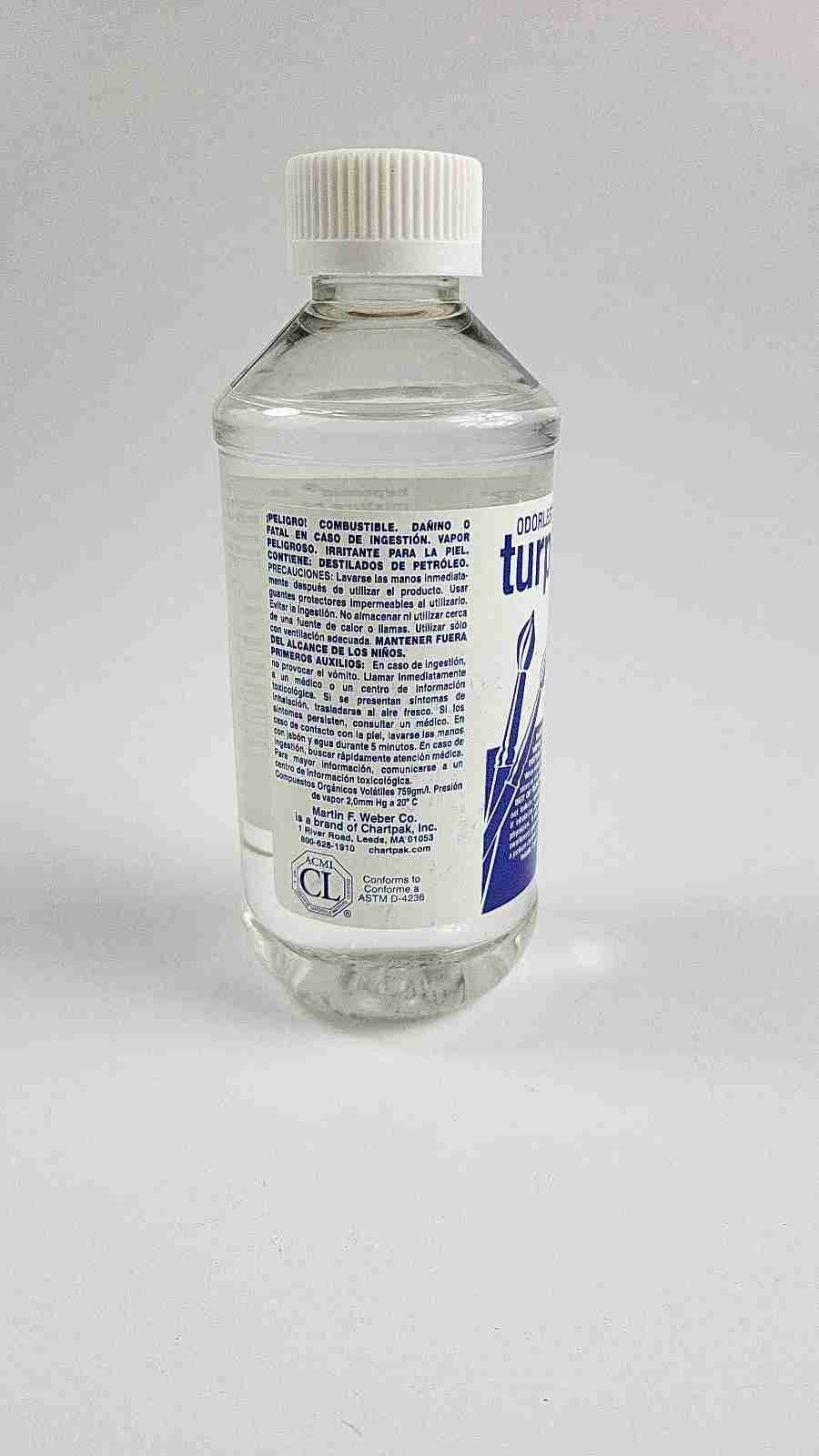 Odorless Turpenoid 8oz Turpentine Substitute For Oil Painting And Thinning