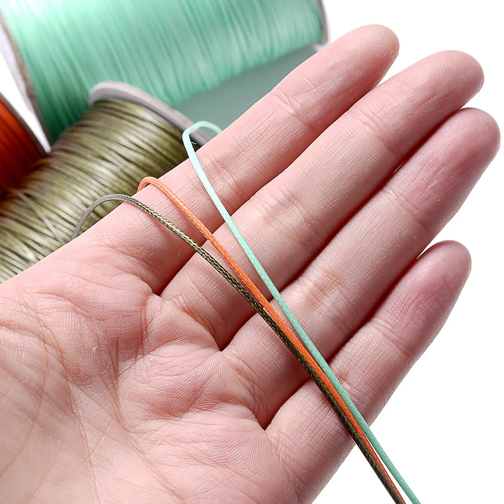 0.5/0.8/1.0/1.5/2.0/2.5/3.0Mm Colorful Waxed Cord Cotton Thread Cord String DIY