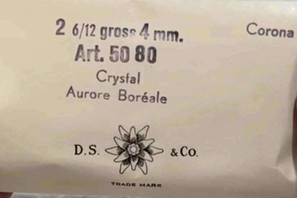 Swarovski Art 5080 Vintage 1/2 Drilled Round Beads Crystal AB 4mm SW217