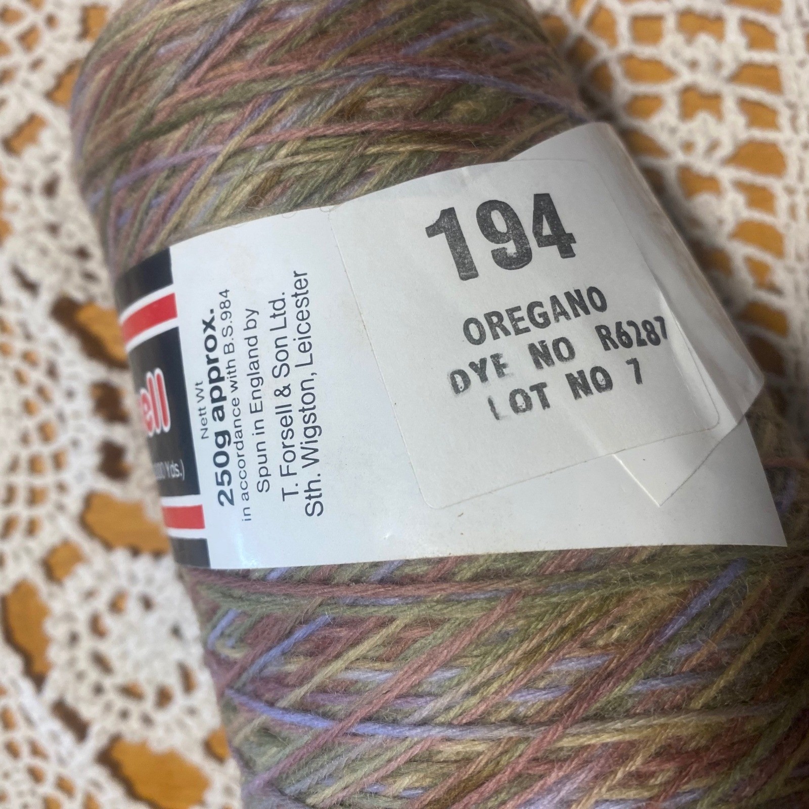 Forsell Bramwell Yarn Cones Wool Acrylic Oregano Mink Brown Excellent 2pc Lot