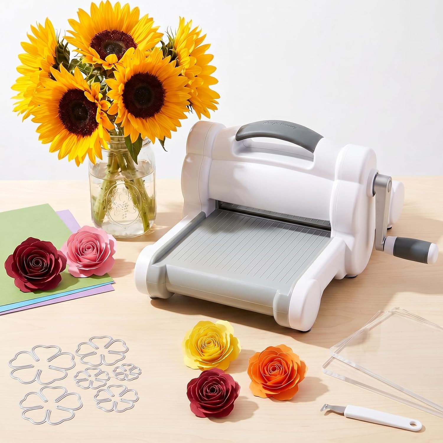 6pcs Carbon Steel 3D Rose Flower Metal Cutting Dies – Troqueles De Metal para Ma