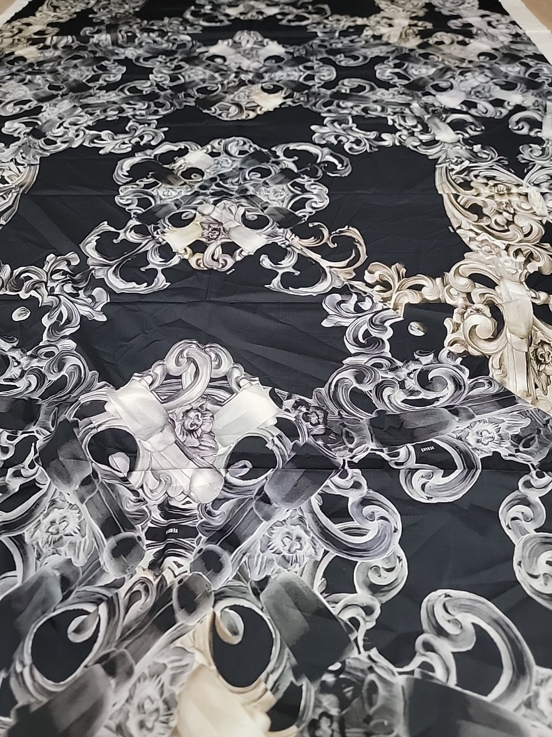 Authentic Versus Versace Fabric Baroque Scroll Print 57″ Wide 2 Yards Designer