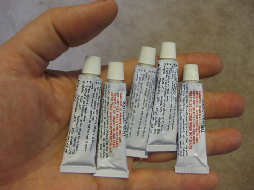 Vinyl cement glue patch boats, pools, etc – lot of 30 – less than $1 each!