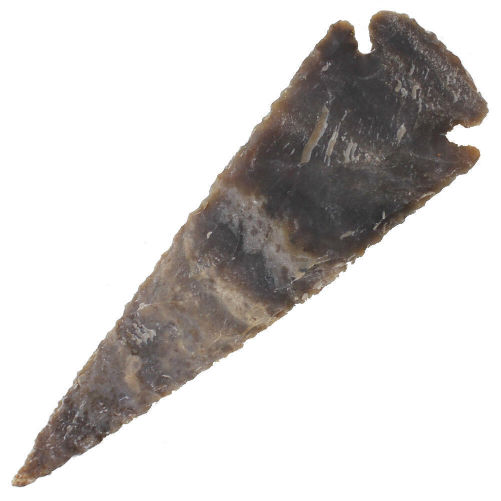 Archer Flint Agate Arrowhead | Handmade Hunting Medieval 4-Inch Collectible