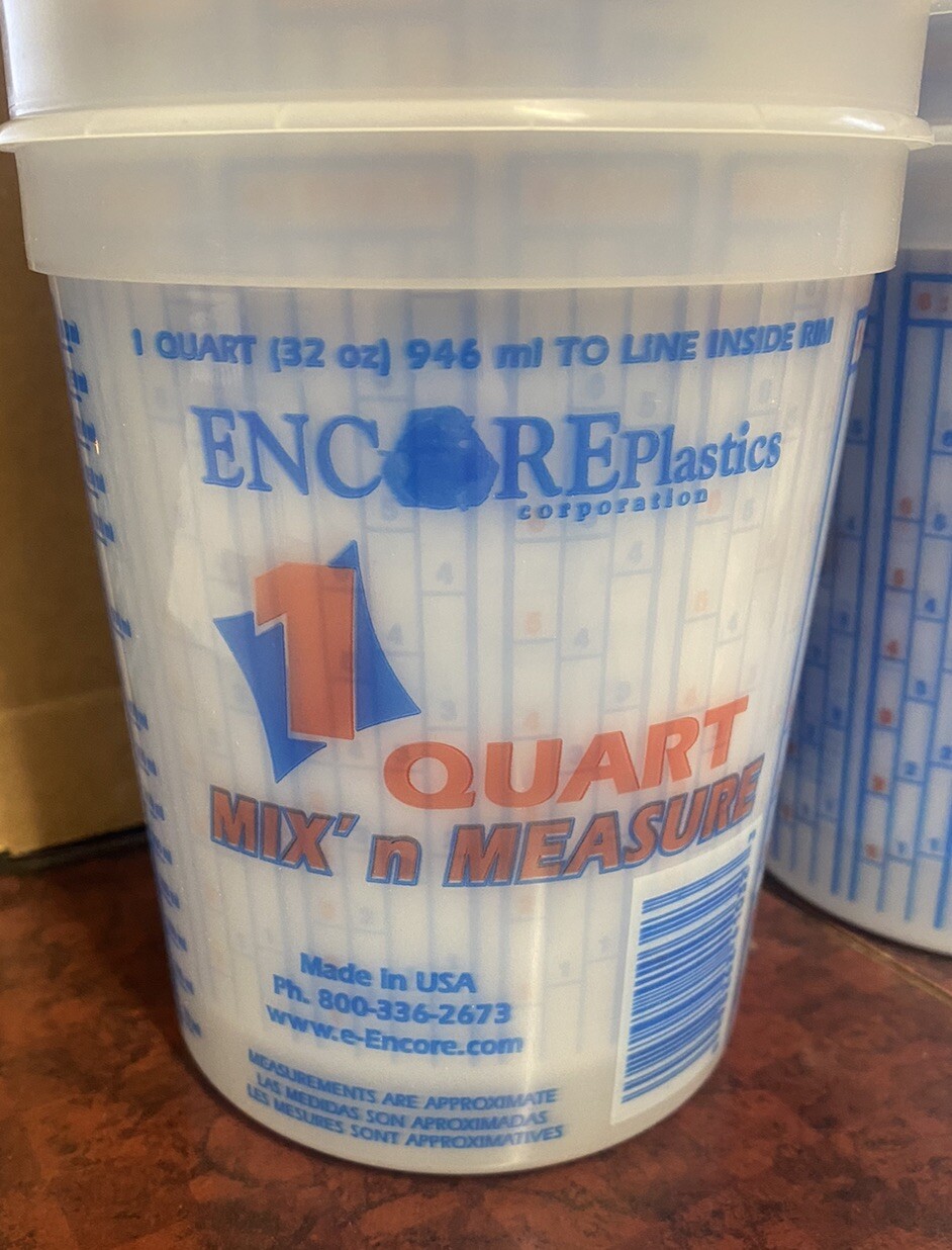 32-Ounce (1 Quart) Paint Mixing Cup – Pack of 24 Cups