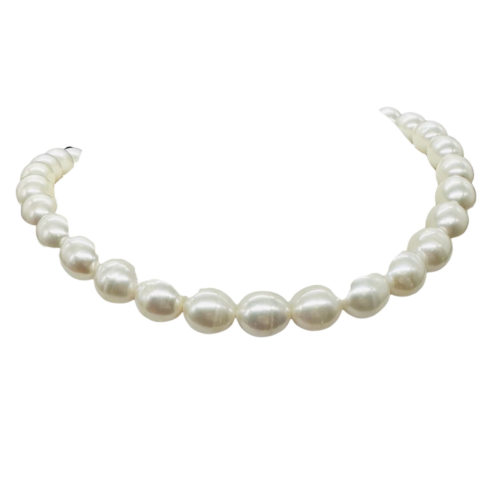 White Pear Shaped Fresh Water Pearls 16″ Strand | 12×10 to 10x9mm |