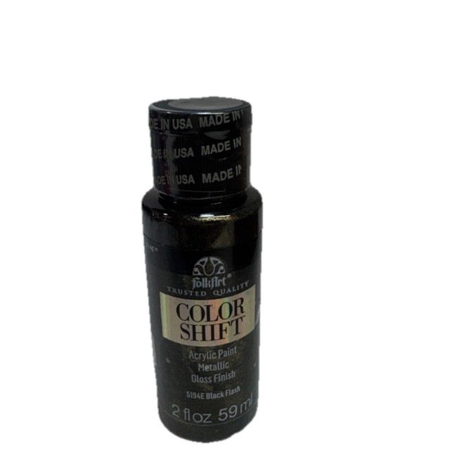 (8) FolkArt Color Shift Acrylic Paint Blue,Purple,Pink,Aqua,Green,Black,Yellow..
