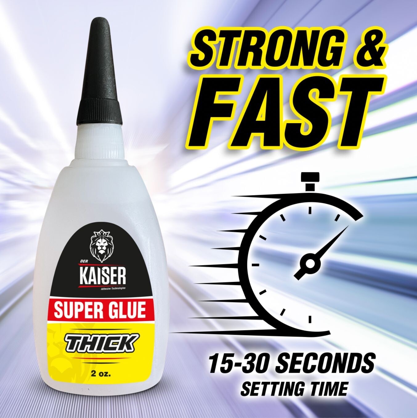 Der Kaiser Thick CA Super Glue – 2 oz Bottle – Gap-Filling Adhesive -DIY & Wood