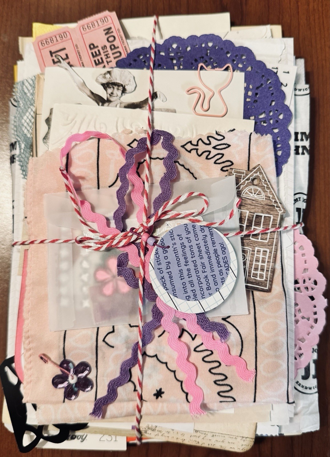 100+ Piece Junk Journal Supply Ephemera Vintage Modern Lot Paper Unique Mystery