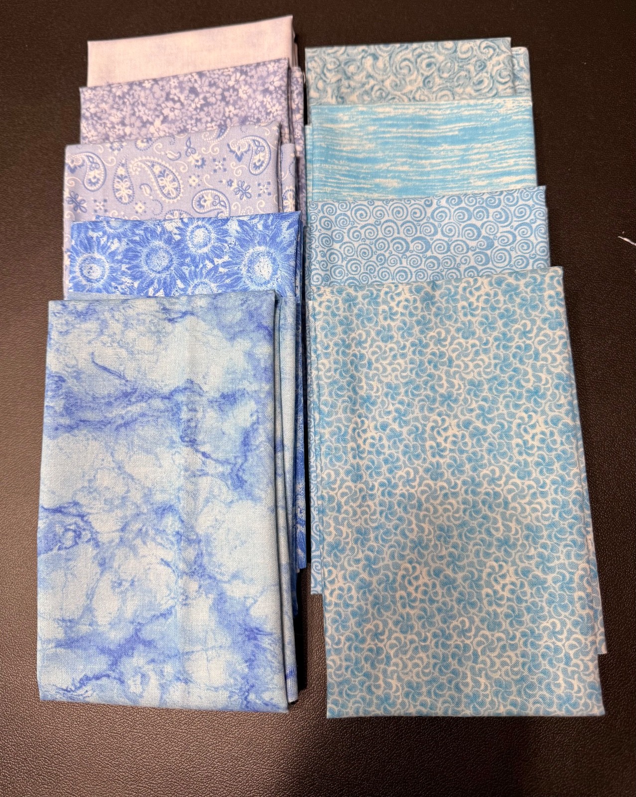 Light Blue Fat Quarters – 9 Designs
