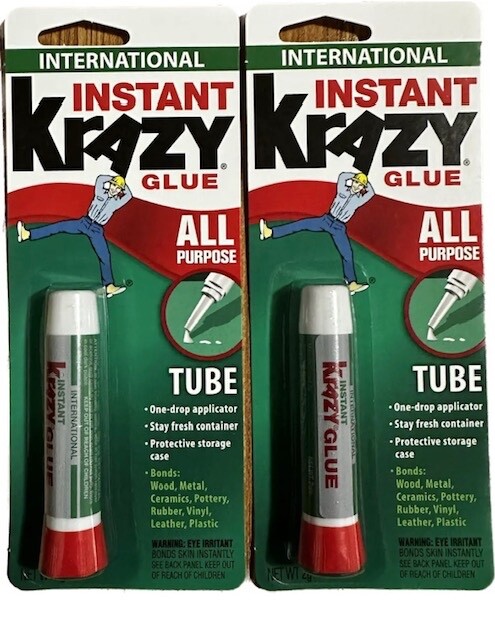 Krazy Glue Elmer’s Original Crazy Super Glue All Purpose Instant Repair, 2 Pack)