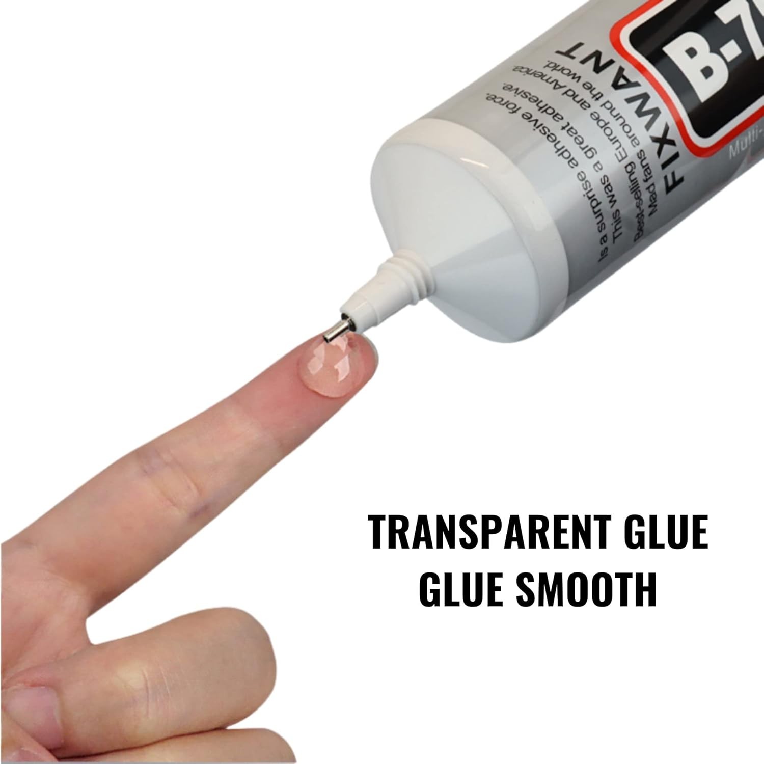 B-7000 Clear Glue for Rhinestones Crafts, Clothes Shoes 1x110ML/3.7fl.oz