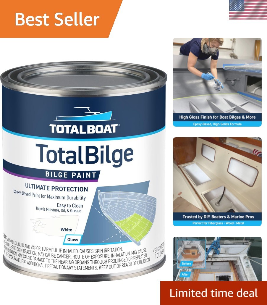 TotalBilge Epoxy Based Bilge Paint for Boat Bilges, Bulkheads, Engine Rooms a…