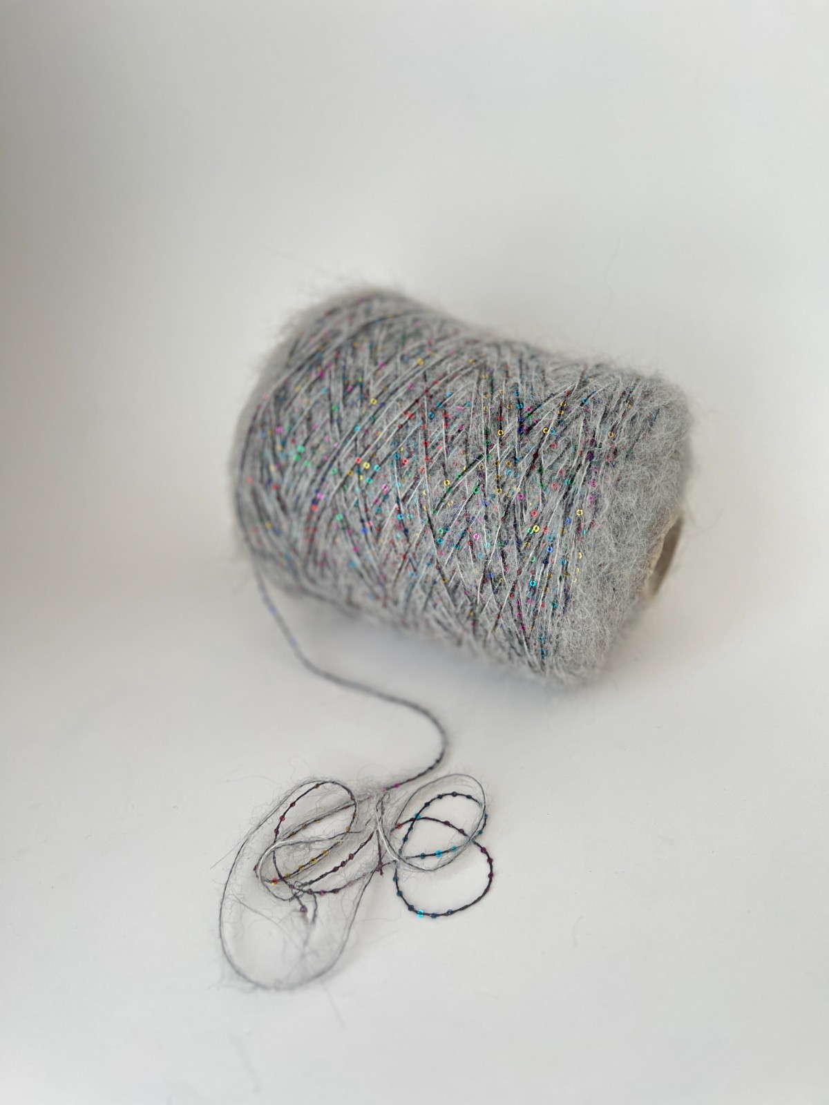 Merino Alpaca PAILLETTES Yarn 230м/100g (251yards/3.52oz), per 100g (3.52oz)