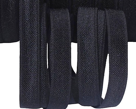 5/8″ Black FOE, Fold Over Elastic, Ribbon DIY Headband Sewing Trim FOE